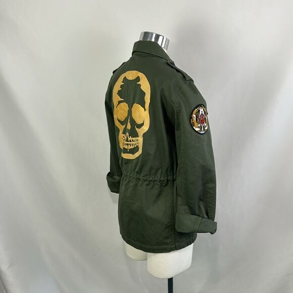 Zadig and Voltaire Olive With Skull Military Jacket - Picture 6 of 8